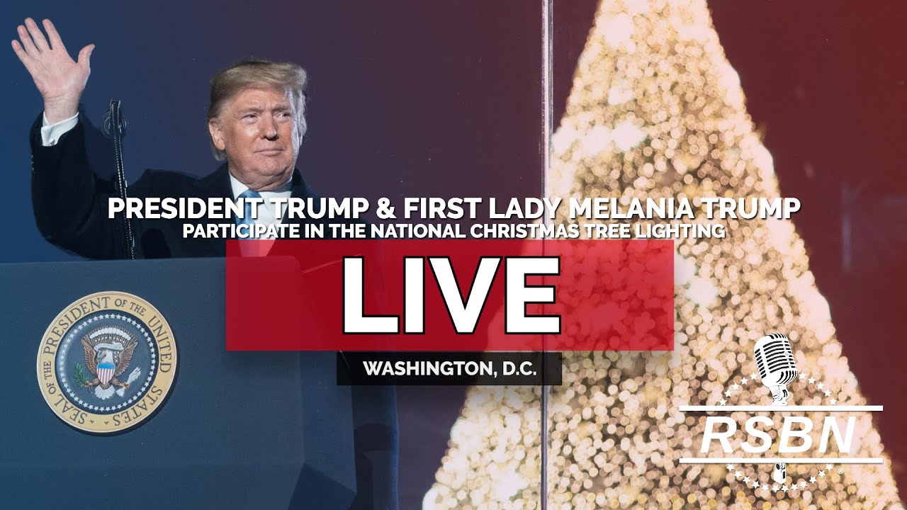 LIVE: President Trump & First Lady Melania Trump Join the National Christmas Tree Lighting - 12/4/25