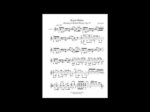 Zane Merritt - Kaizo Mario (Homage to Roland Dyens) for guitar, Op. 55