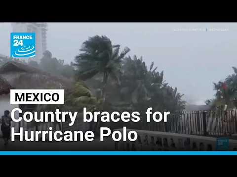 Fears of flooding, landslides as Hurricane Polo churns off Mexico coast