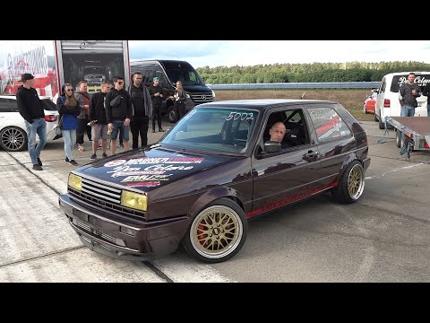 Tuner Cars DRAG RACING! 1400HP Golf 2 R33, 1088HP Audi RS4 Limo B5, 850HP TT RS, 1800HP 997 ES1XXX