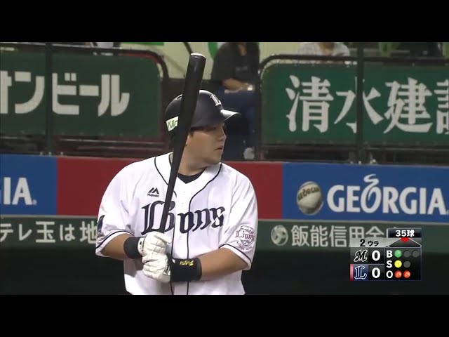 【2回裏】プロ3年目で2桁の大台!! ライオンズ・山川 10号先制2ラン!! 2016/9/9 L-M
