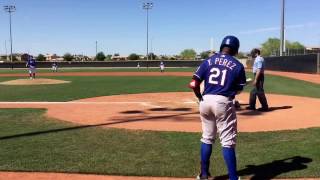 Leody Taveras and Yanio Perez 3.21.17