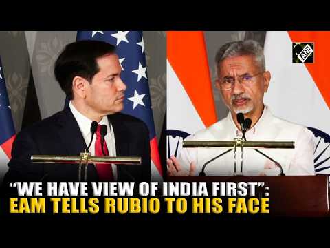 “Like America First, we have view of India First”: EAM Jaishankar tells Marco Rubio to his face