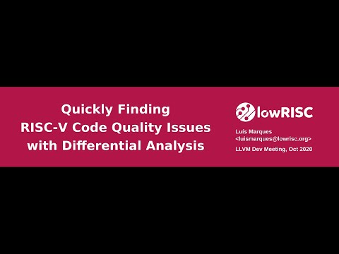 LLVM: Quickly Finding RISC-V Code Quality Issues with Differential Analysis