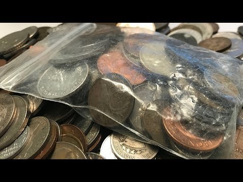 SILVERS & 1800s World Coin Loot Bag Half Pound Search - Bag #6