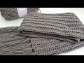VERY EASY AND QUICK WOOL CROCHET SCARF for BEGINNERS| Step by step