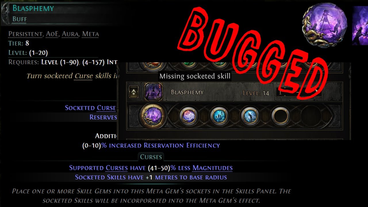 [PoE2] Blashpemy bug - 