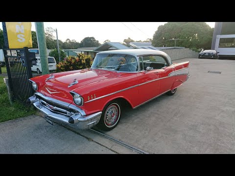 1957 Chevrolet Belair pillarless hardtop for sale in QLD Australia.