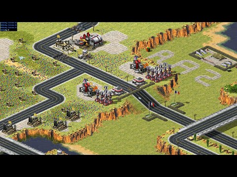 Red Alert 2 | Yuri's Revenge | 7 vs 1- EXTREME BETA AI - GREAT BRITAIN - ALLIED