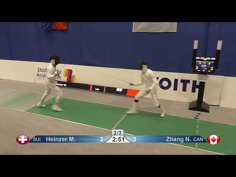 2023 98 T32 10 M E Individual Heidenheim GER WC GREEN ZHANG CHN vs HEINZER SUI
