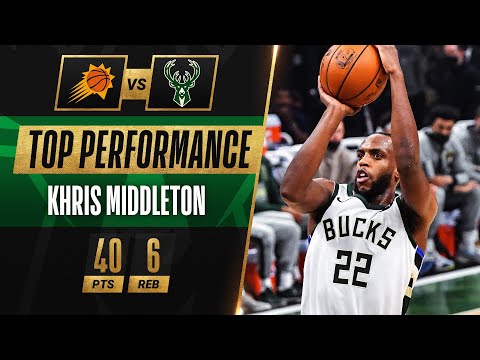 Khris Middleton CLUTCH PLAYOFF CAREER-HIGH 40 PTS! ♨