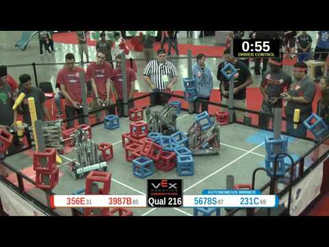 2015 VRC Sci Q216 - 356E 3987B vs 5678S 231C - 46 to 44 - VEX Worlds 2015 - Science Division