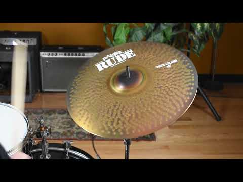 18" Paiste RUDE Thin Crash Cymbal 1518g *Video* image 6