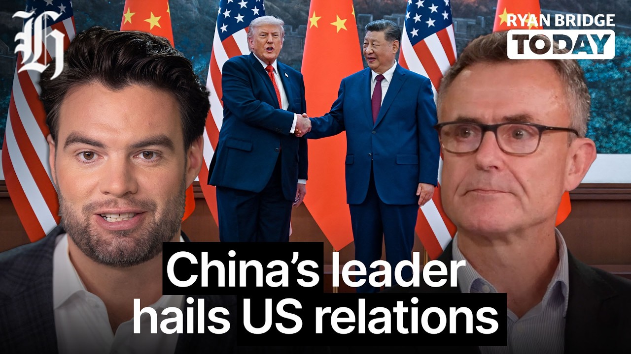 China's leader hails US relations, warns Trump on Taiwan | Ryan Bridge TODAY