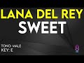 Lana Del Rey - Sweet - Karaoke Instrumental - Male