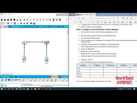 Packet Tracer 2.9.2 Lab Basic Switch And End Device Configuration