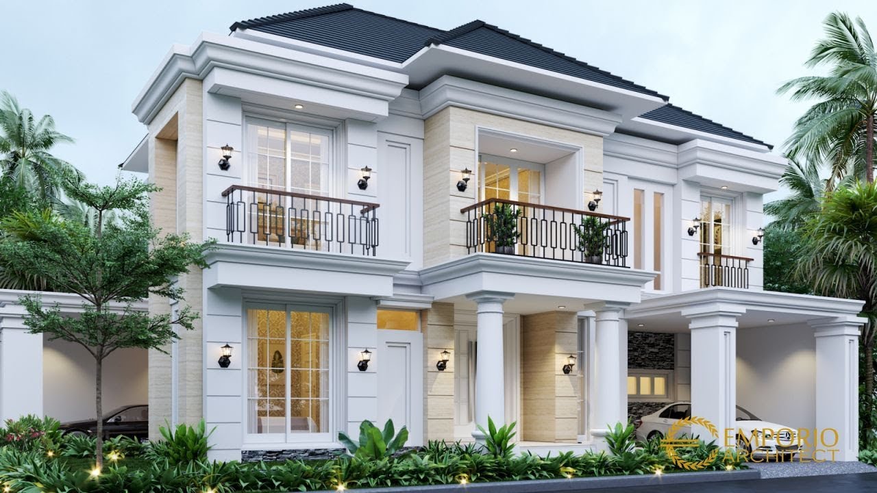  Desain  Rumah  Classic 2 Lantai Ibu Menik di Jatibening Bekasi