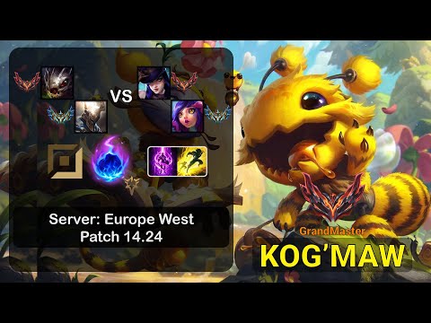 Kog'Maw APC + Pantheon vs Caitlyn + Neeko - EUW GrandMaster - Patch 14.24