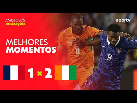 Gols e lances de França x Costa do Marfim