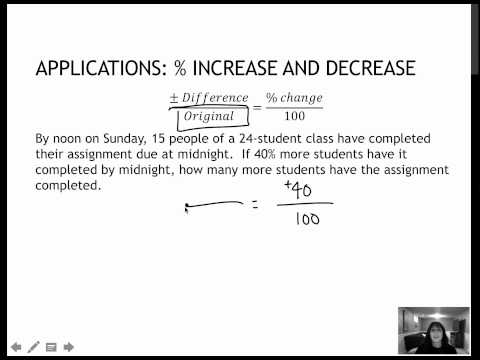 137 Applications Percent Increase And Decrease 6 7