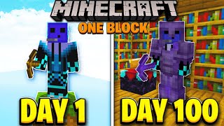 I spent 100 days on ONE BLOCK Minecraft, and here's what happened...