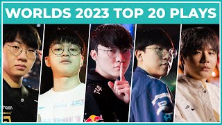 Top 20 Best Plays - Worlds 2023 Knockout Stage