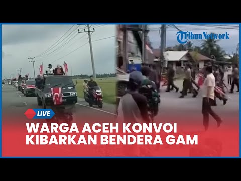 Viral Rombongan Warga Aceh Konvoi Kibarkan Bendera Gerakan Aceh Merdeka, TNI Rampas Sajam dan Pistol