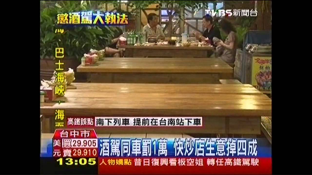 酒駕同車罰1萬 快炒店生意掉4成