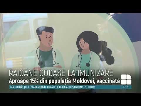 în Moldova există raioane codaşe la imunizare, care nu au vaccinați nici şase procente de locuitori