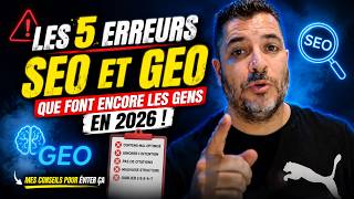 Tu peux être 1er sur Google et invisible pour ChatGPT. Voici les 5 erreurs SEO que je vois trop !