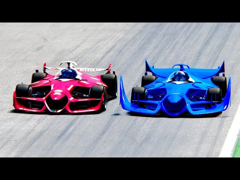 Ferrari F1 2025 Concept vs Bugatti F1 2025 Concept at Monza GP