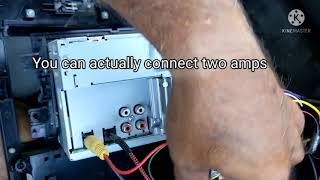 Installed a Car Amp to my Pioneer AVH-120BT double din stereo