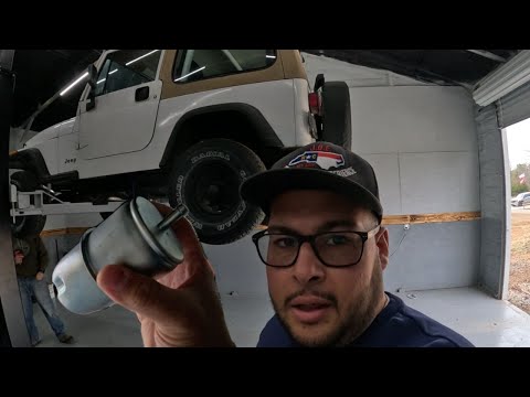 REPLACING FUEL FILTER ON 1995 JEEP WRANGLER