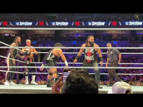 Jacob Fatu Cody Rhodes & Jimmy Uso vs Solo Sikoa & MFT FULL MATCH - WWE Mexico 2025