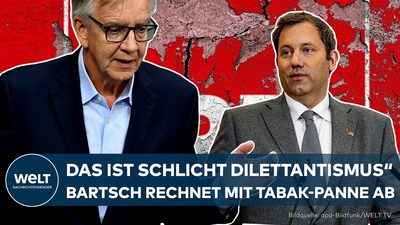 STEUER-PANNE: "Das ist schlicht Dilettantismus" – Bartsch rechnet mit Klingbeils Tabak-Fail ab