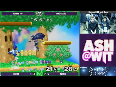 Hindawg (Falco) vs Metroid (Marth) - ASH@WIT #90 Melee Winner's Semis