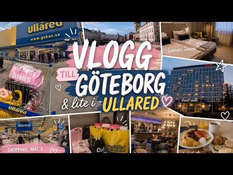 Miniatyrbild:  🌇Vi åkte till Göteborg & shoppade på Ullared🛍️ Vlogg  – Ullared haul på YouTube