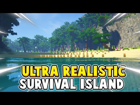 DIAMONDS! ULTRA REALISTIC Survival island | Part 2 | Minecraft Let’s Play
