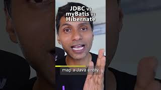 JDBC vs myBatis vs Hibernate