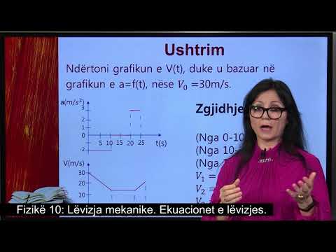 Fizikë 10 - Lëvizja mekanike.  - Ekuacionet e lëvizjes.