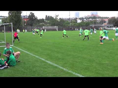 Bohemians 1905 - Rokycany 15:5 - 1. hřiště 1. poločas (1:2) - Liga ml. žáků (U-12)
