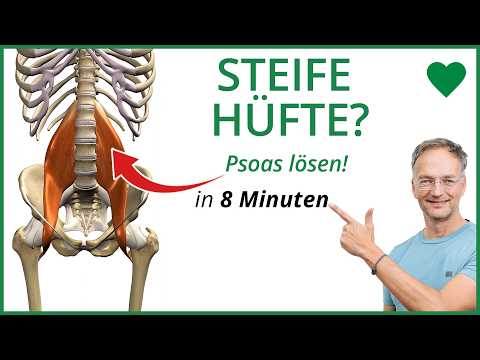 Relieve stiff hips in 8 minutes 💚 Stretch your psoas