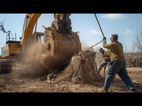 Shock Heavy machinery operation skills getting out of unbelievable troubles!