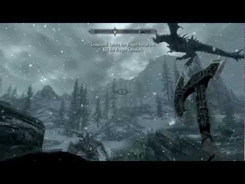 The Elder Scroll V Skyrim: Killing the dragon Sahloknir