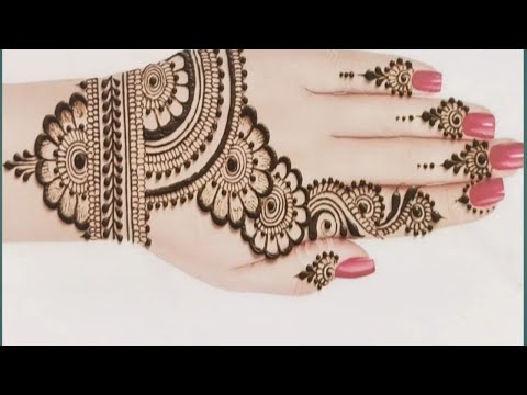 New stylish Back Hand Mehndi Design / Easy simple beautiful Mehndi Design / Mehndi ki Design 