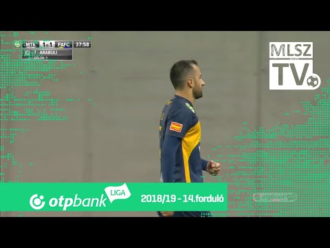 Arabuli Bachana gólja az MTK Budapest - Puskás Akadémia FC mérkőzésen