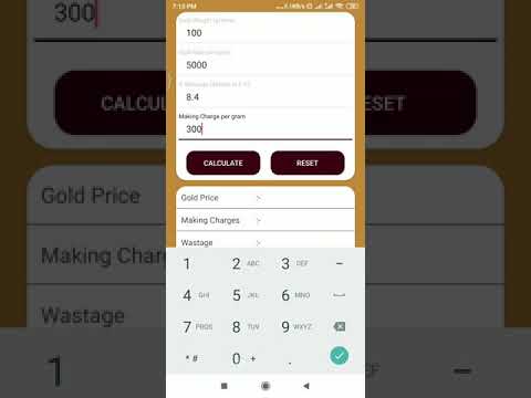Sarafa Calculator