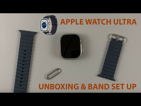 Apple Watch Ultra: Unboxing and Attaching Midnight Ocean Band