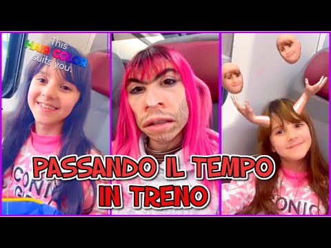 Passando il tempo in treno con i filtri pazzi