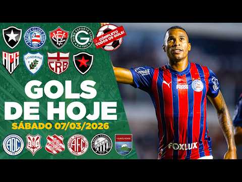 ⚽️TODOS OS GOLS DESTE SÁBADO 07/03/2026, GOLS DOS ESTADUAIS, GOLS DE HOJE, GOLS DA RODADA (COMPLETO)